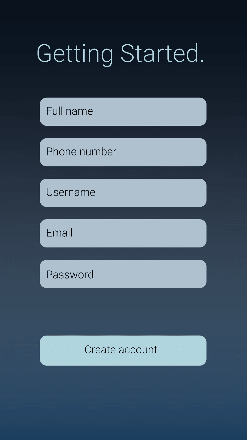 Create Account